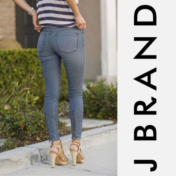 J Brand Denim - J Brand Women's  Railroad Stripe Blue Skinny Jeans Size 26
